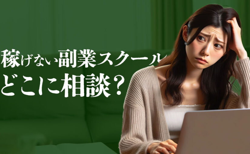 副業詐欺のスクール被害はどこに相談？稼げないなら返金してもらおう！