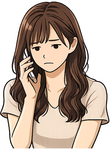 がっかりしている女性