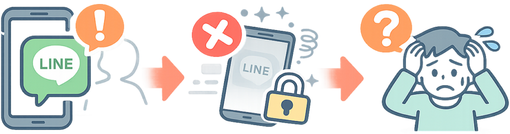 LINEのみの連絡から連絡がとれなくなる