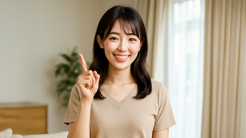 相談して安心している女性