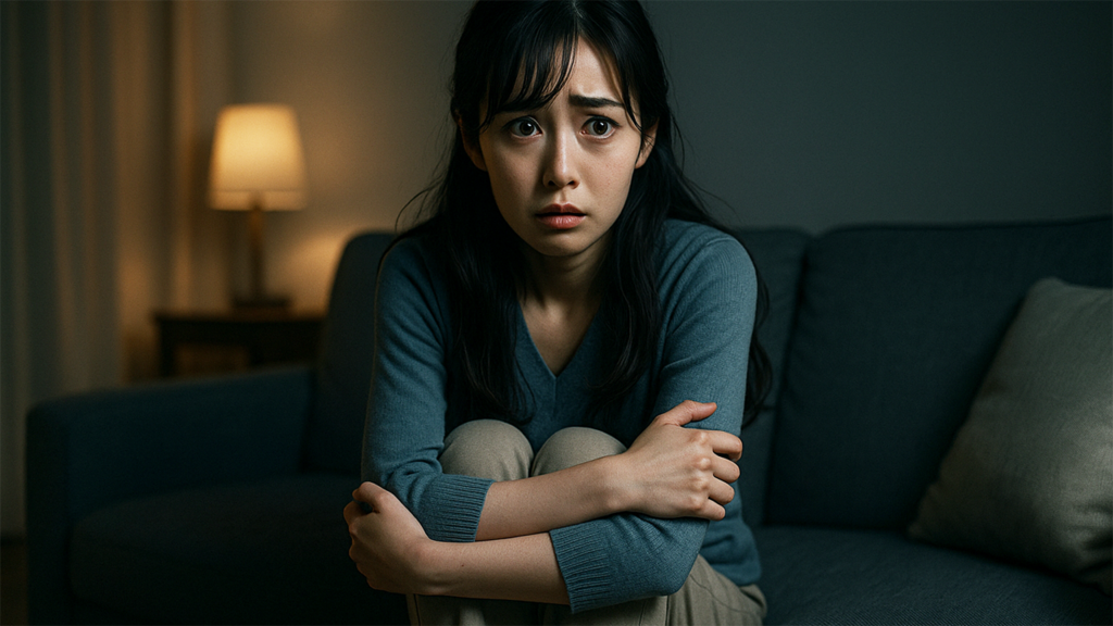 不安を抱えている女性