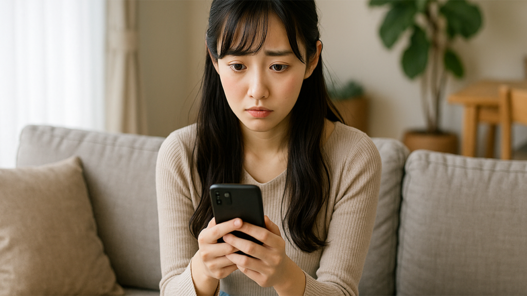 マッチングアプリで怪しい勧誘を受けている人